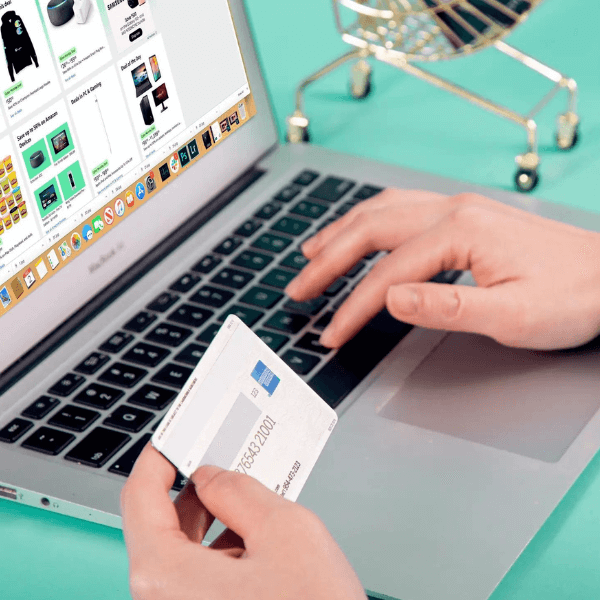 Online Shopping via Credit Card.